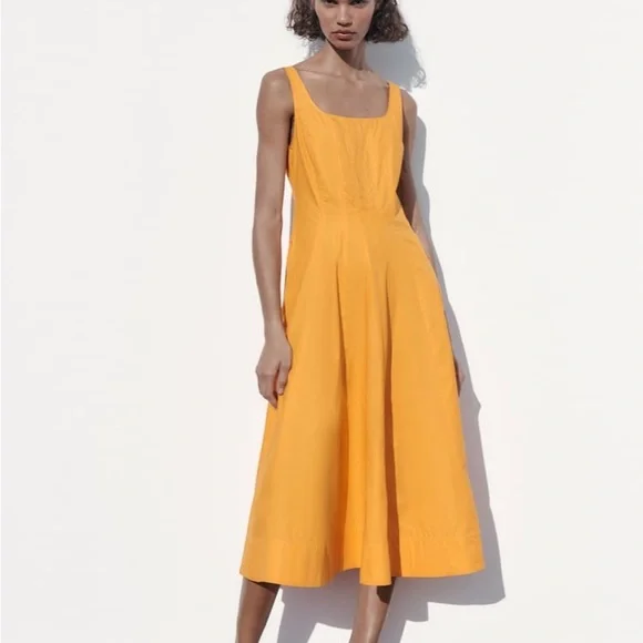 Zara Poplin Tank Dress - Picture 9 of 16